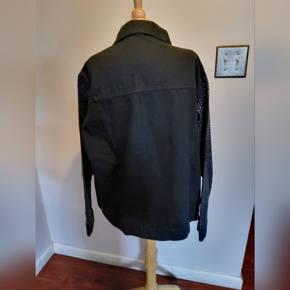 NastyGal Collection-Diamante Denim Jacket Size ,8 - Picture 8 of 12
